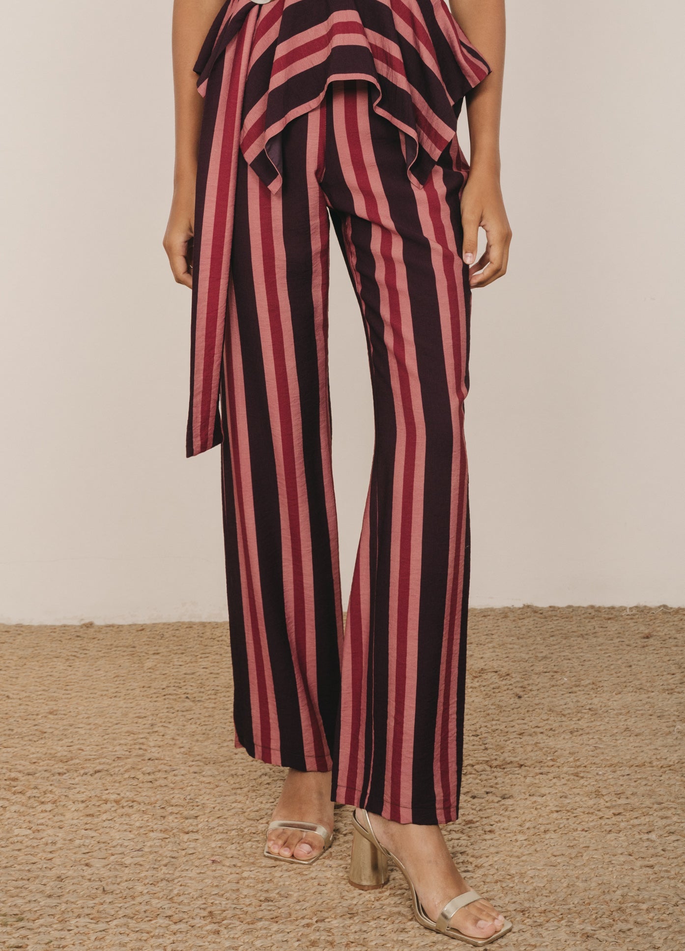 Kiana-Donney Aubergine Top and Pants Set