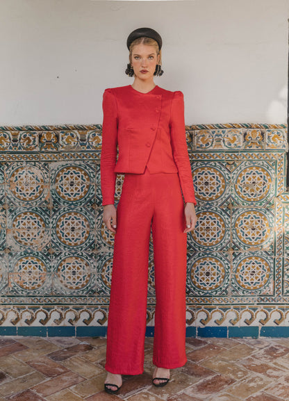 Phoenix-Ellie red suit
